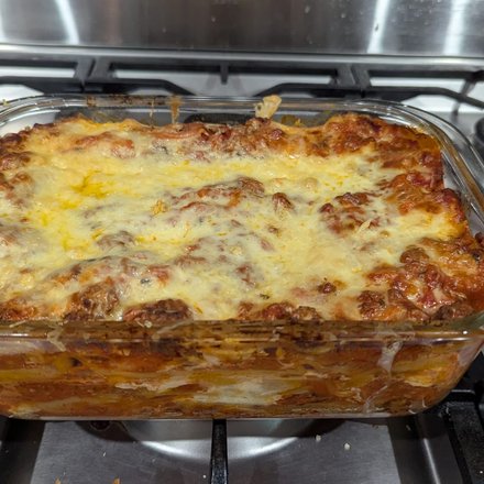 Homemade lasagne