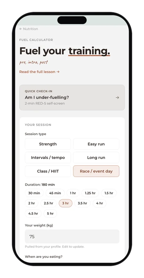 Fuel calculator